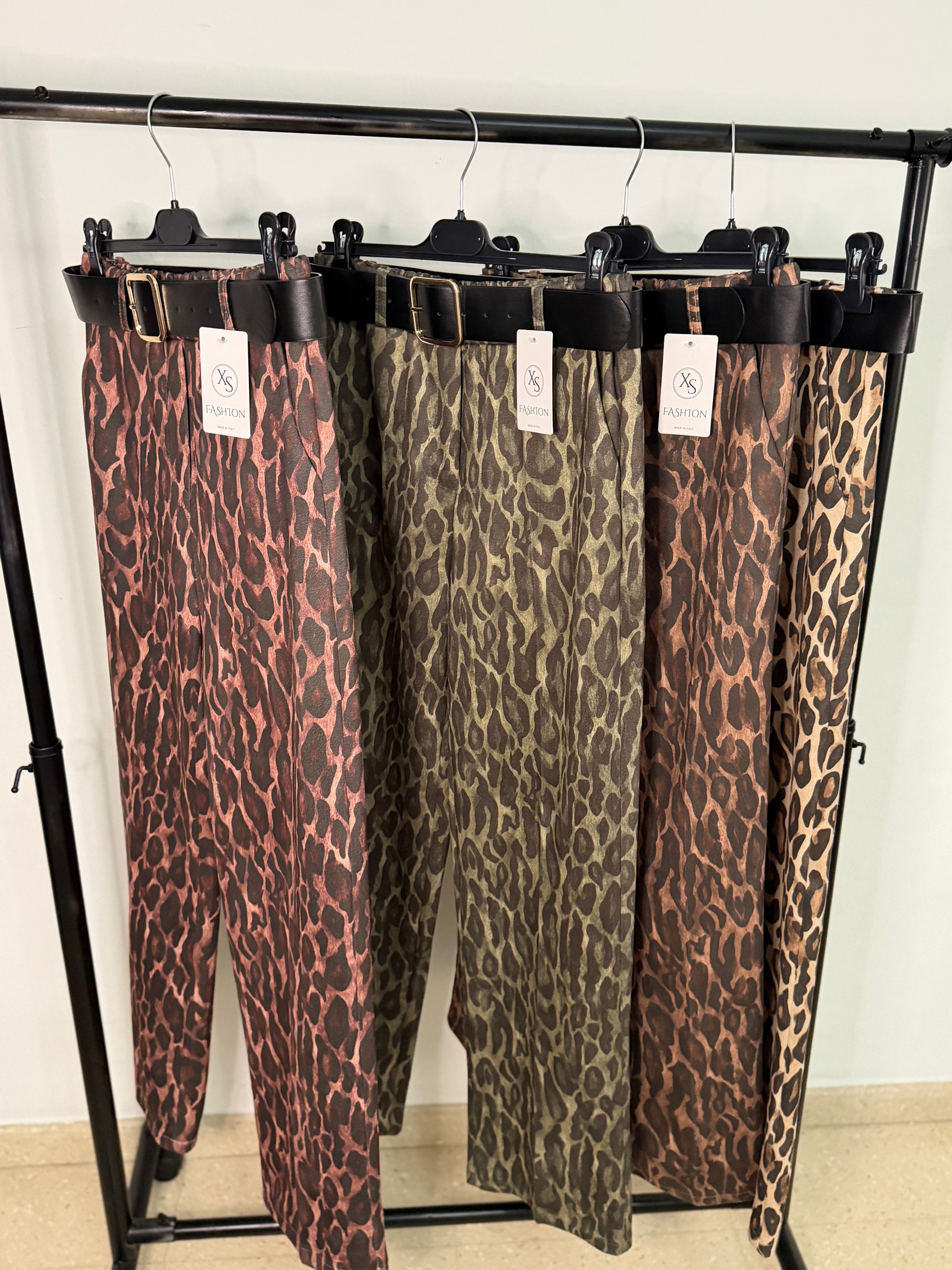 Pantalón LEOPARDO CON CINTURÓN